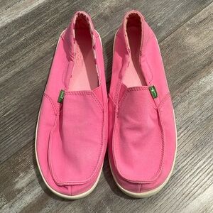 Sanuk Sidewalker Surfer Slip On Comfort Shoes Pink